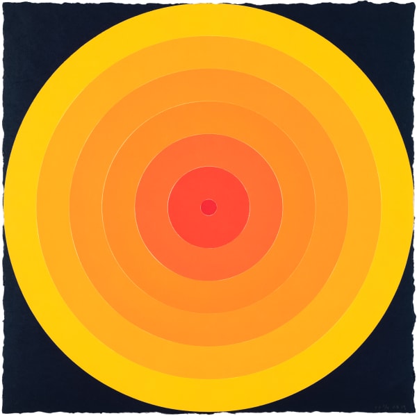 Polly Apfelbaum, On Target - Orange, 2019