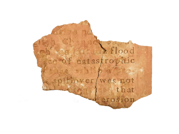 Lennart Lahuis, MURMUR (#43/ Magnitude flood of catastrophic spillover suggests erosion), 2018-2024