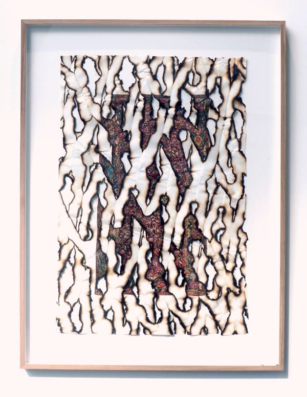 Ariel Schlesinger, Untitled (Burnt Papers), 2017