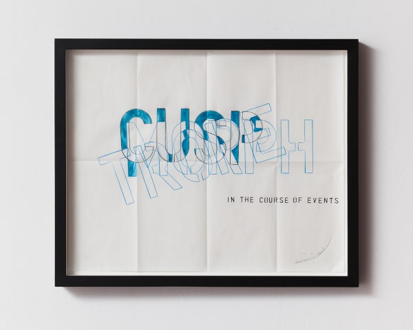 Lawrence Weiner, In the Course of Events, 2013