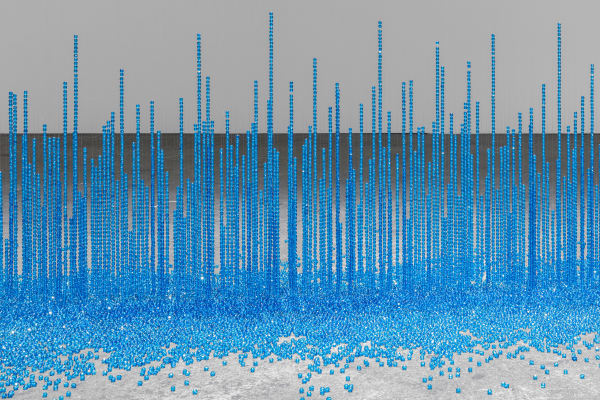 Latifa Echakhch, Unlimited (Tears Fall), 2025
