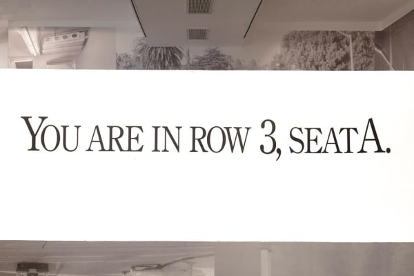 Haim Steinbach, you are in row 3 seat a, 2019