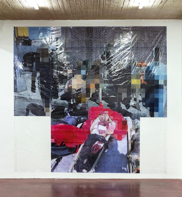 Thomas Hirschhorn, Pixel-Collage nº44, 2016