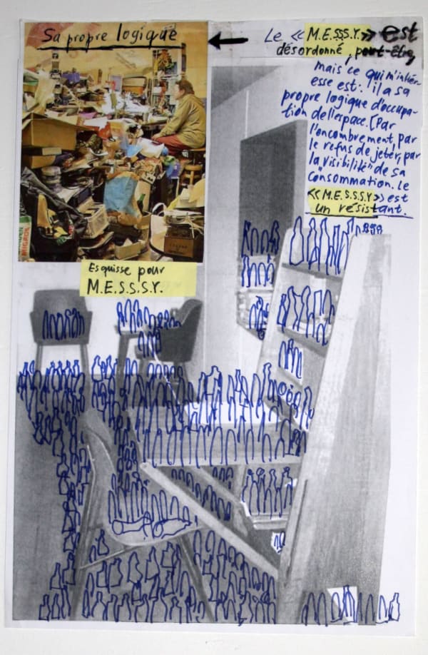 Thomas Hirschhorn, Preparatory Drawings M.E.S.S.S.Y #10/11, 2023