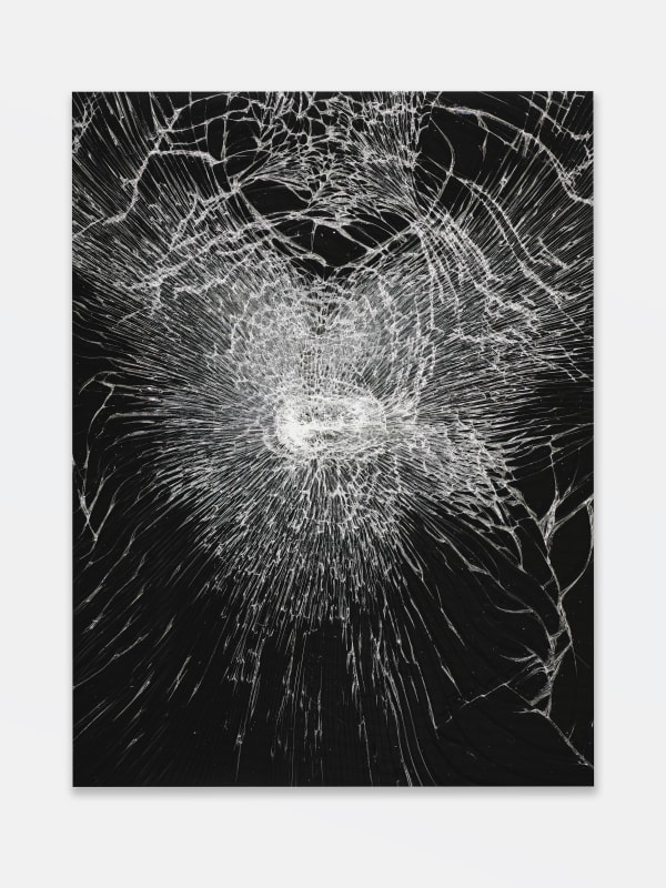 Matan Mittwoch, Untitled [shattered touch-screen], 2015