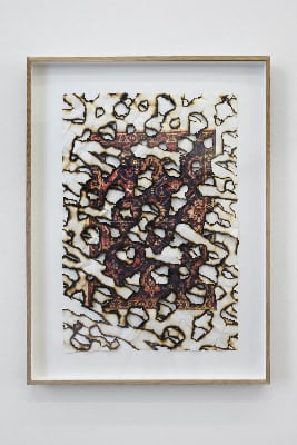 Ariel Schlesinger, Untitled (Burnt Papers), 2017
