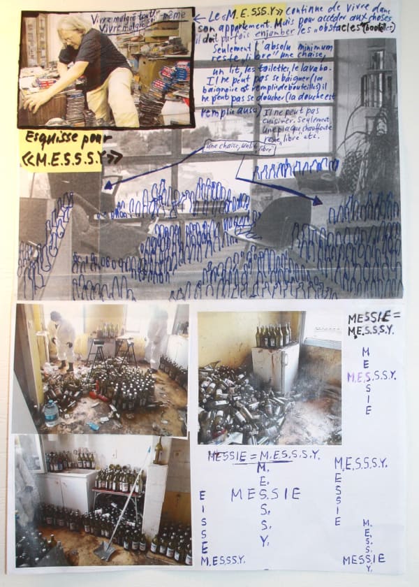 Thomas Hirschhorn, Preparatory Drawings M.E.S.S.S.Y #08/11, 2023
