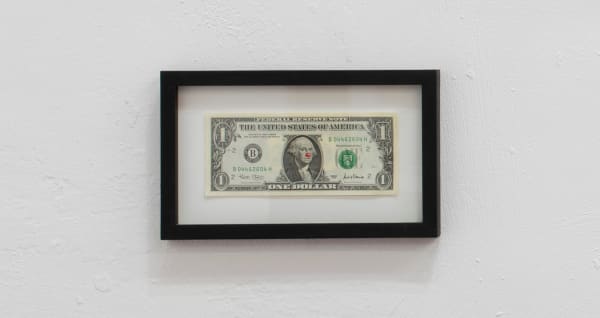 Hans-Peter Feldmann, One Dollar Bill with Red Nose, 2014