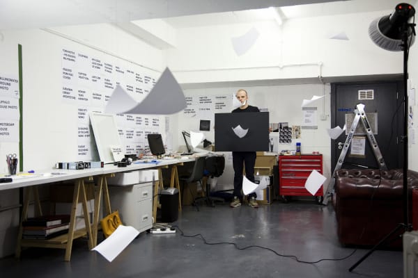 Ryan Gander, Felix provides a stage # 3 — (Eleven sketches for ‘A sheet of paper on which I was about to draw, as it slipped from my table and fell to the floor’), 2008