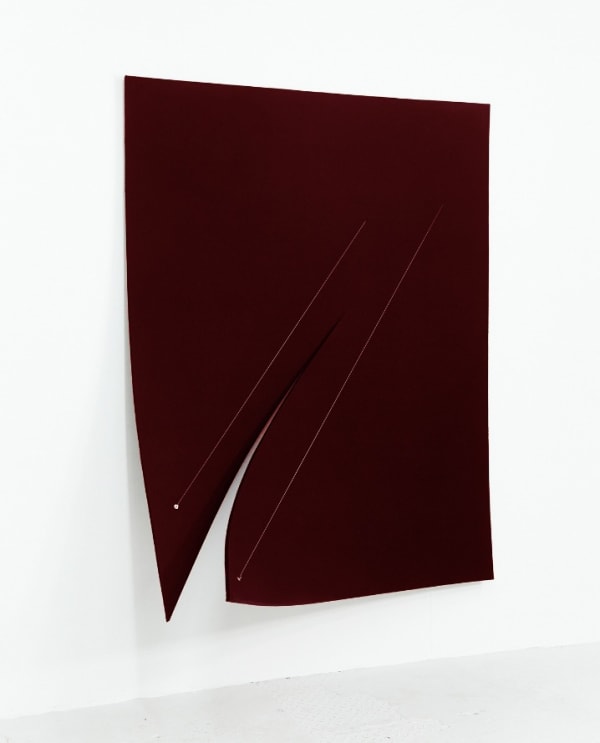 Naama Tsabar, Work On Felt (Variation 19), Burgundy