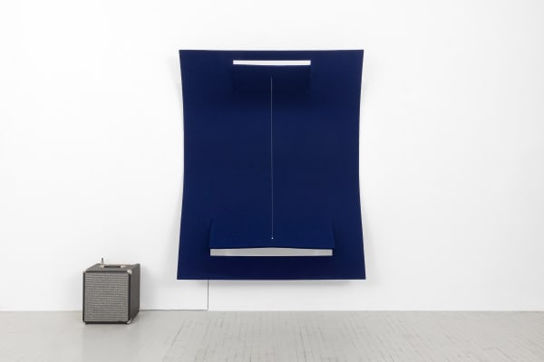 Naama Tsabar, Work on Felt (Variation 28) Dark Blue, 2023