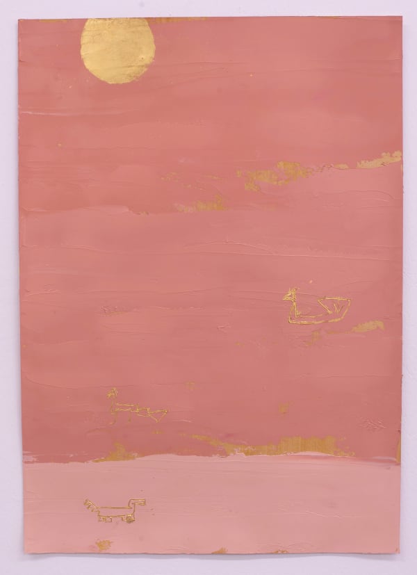 Elham Rokni, A Dog Walking on the Beach, 2020