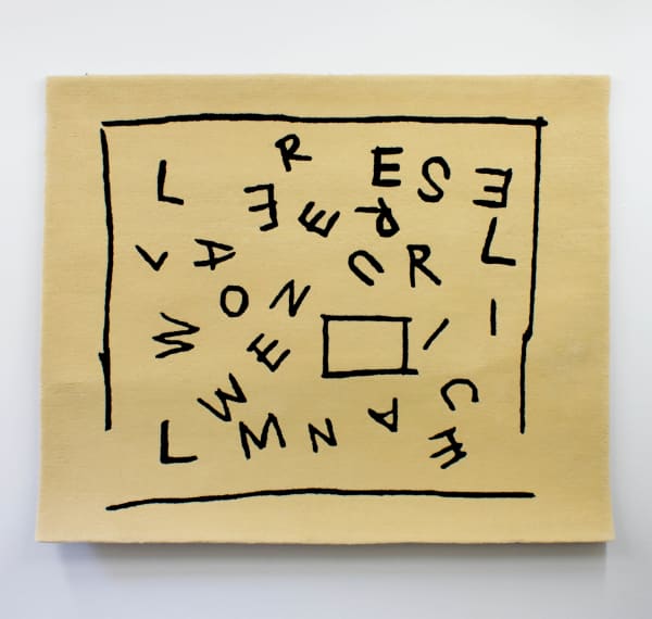 Jonathan Monk, Sketch for Name Used to Fill Space, 2017