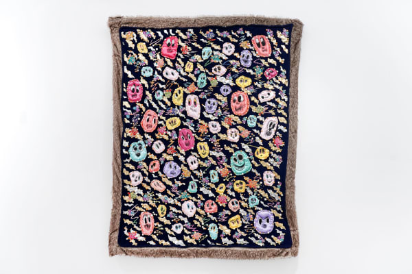 張碩尹 Chang TingTong, 一群在金銀色火焰中舞蹈的人群 A Crowd Dancing in Flames of Gold and Silver, 2024