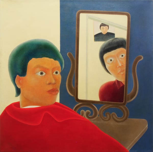 陳昭宏 Hilo Chen, 自畫像與鏡子 Self Portrait and Mirrors, 1969