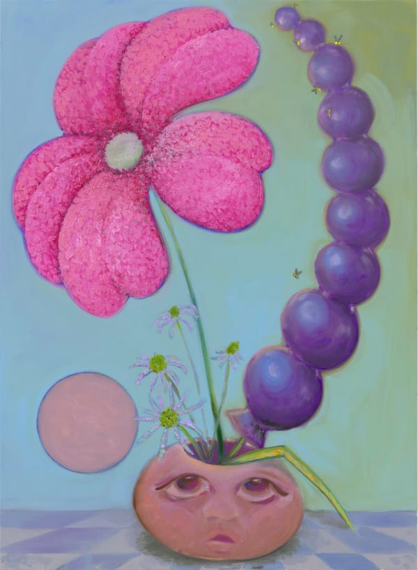 安通庫恩斯特 Antone Könst, 粉紅花 Pink Flower, 2023