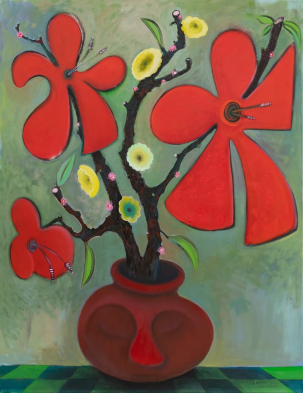 安通庫恩斯特 Antone Könst, Hibiscus Flowers, 2022
