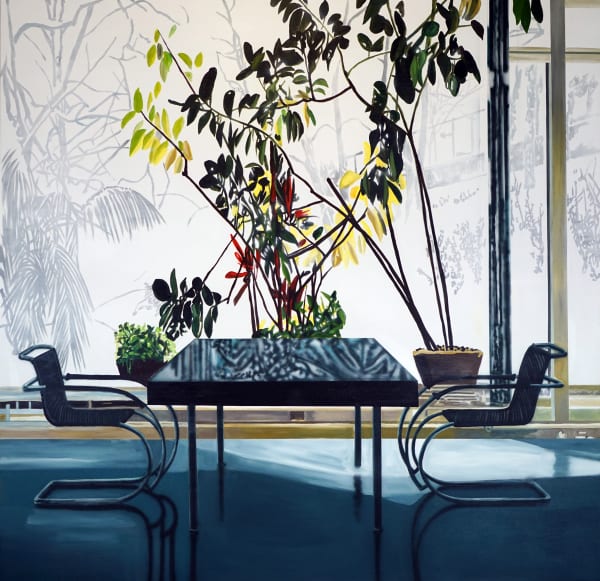 Eamon O'Kane, Tugendhat Interior with two chairs, 2020