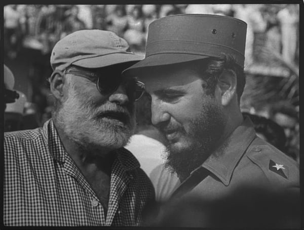 Osvaldo Salas, Con Hemingway (Fidel Castro with Ernest Hemingway), 1960
