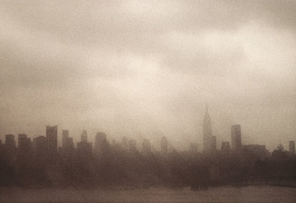 Robert Farber, New York Skyline, New Jersey, 1975