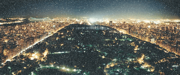 David Drebin Central Park, Diamond Dust, 2020
