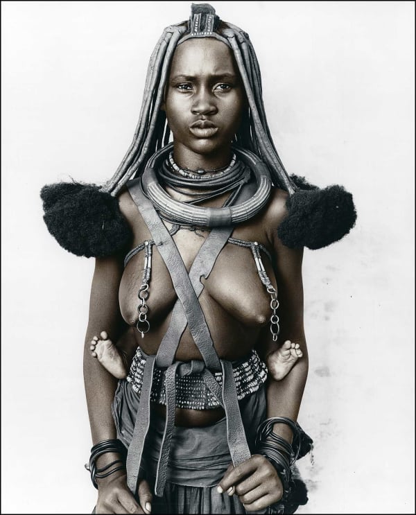 Jan C. Schlegel, Hembinda with Baby, Himba Tribe, Namibia, 2010