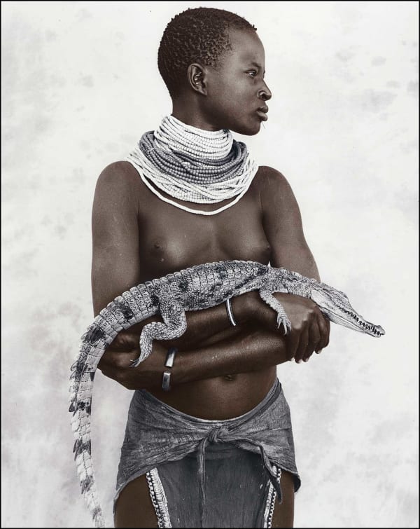 Jan C. Schlegel, Guba with Crocodile, Kara Tribe, Ethiopia, 2009