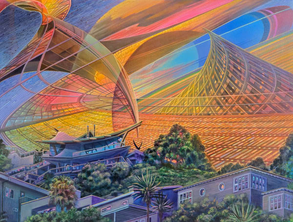 Caio Locke Malibu Sundown Acrylic on canvas 76 x 101 cm 29 7/8 x 39 3/4 in