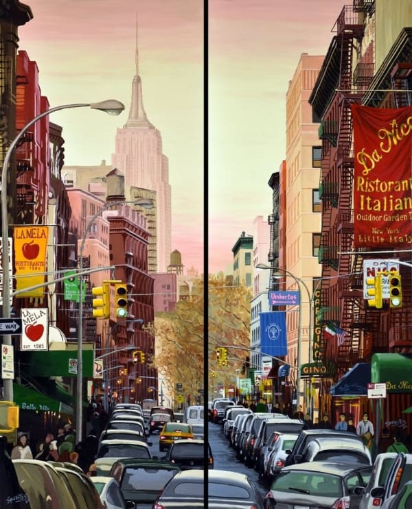 Socrates New York No. 11, 2014 Enamels on panel 47 1/4 x 31 1/2 in 120 x 80 cm