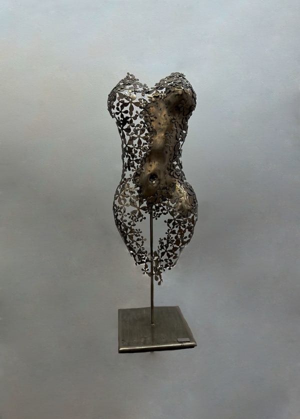 Nimrod Messeg Lilac Iron sculpture 71 x 26 x 20 cm