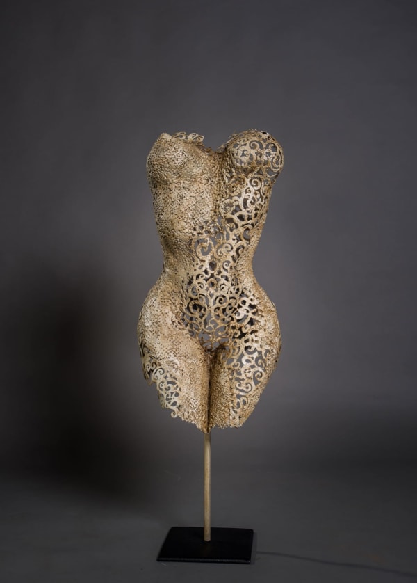 Nimrod Messeg Rhea Iron sculpture 75 x 36 x 28 cm 29 1/2 x 14 1/8 x 11 in