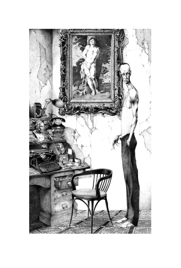 Adolfo Arenas Alonso Amores Amore. PRINT Giclée&Iris print on superalpha paper 250g. Hand embellished by the author. 111 x 76 cm 43 3/4 x 29 7/8 in