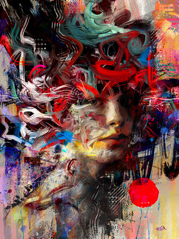 Yossi Kotler Feel the Power. Mixed media on canvas 120 x 89 x 5 cm 47 1/4 x 35 x 2 in