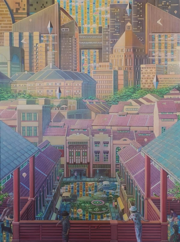 Caio Locke City State II Acrylic on canvas 101.5 x 76 cm 40 x 29 7/8 in