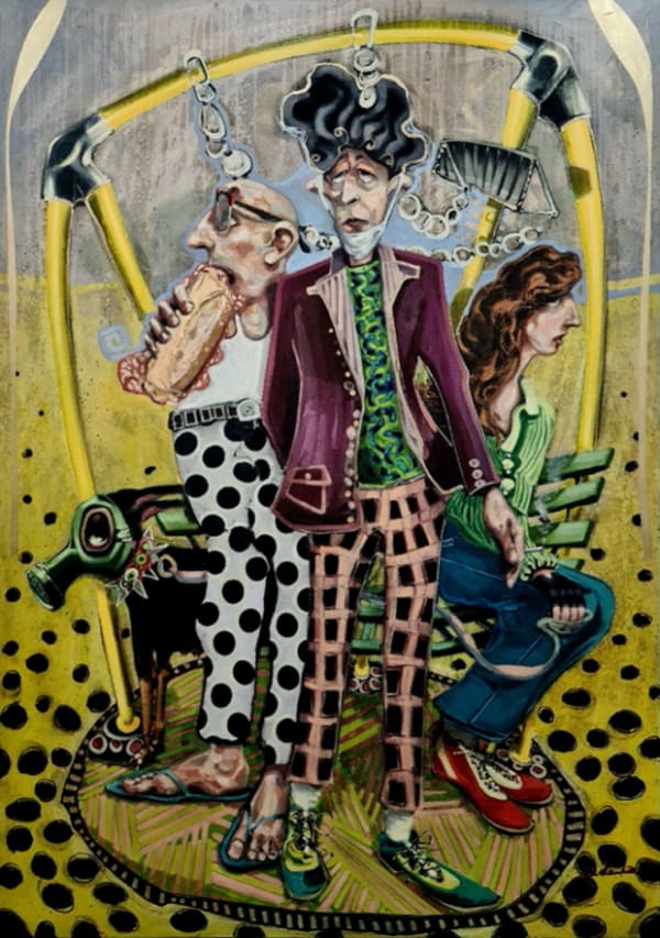 Max Pedreira Rebaño (Herd). Mixed media on canvas 180 x 130 cm 70 7/8 x 51 1/8 in