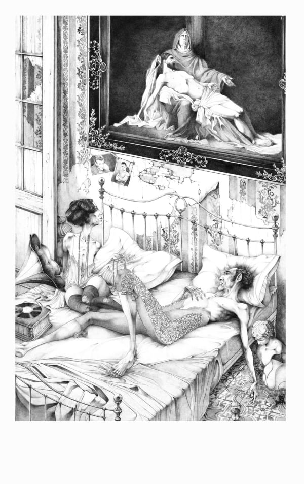 Adolfo Arenas Alonso The Saints, Imaginarium. PRINT Giclée&Iris print on superalpha paper 250g. 111 x 76 cm 29 7/8 x 43 3/4 in