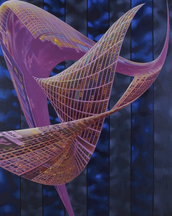 Caio Locke Tracking Silence Oil on canvas 152 x 122 cm 59 7/8 x 48 in