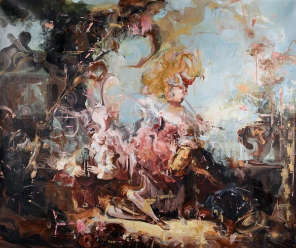 Dairo Vargas, The Musical Contest after Fragonard, 2020
