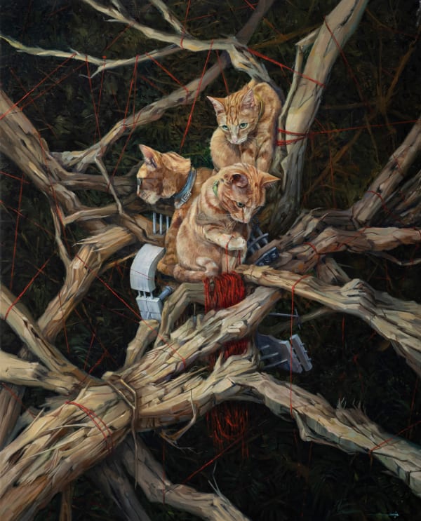 Manuel Luna Las Moiras (The Fates), 2022 Oil on canvas 100 x 80 cm 39 3/8 x 31 1/2 in