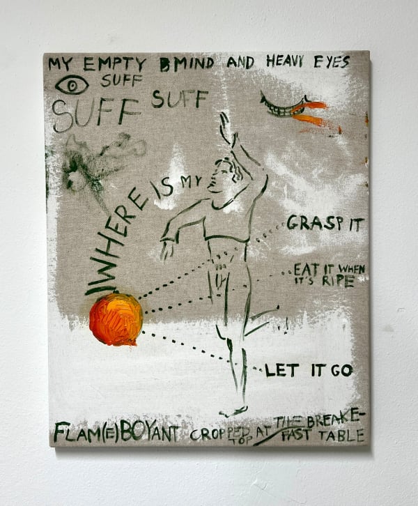 Daniele Formica, Flamboyant cropped top at the breakfast table, 2023