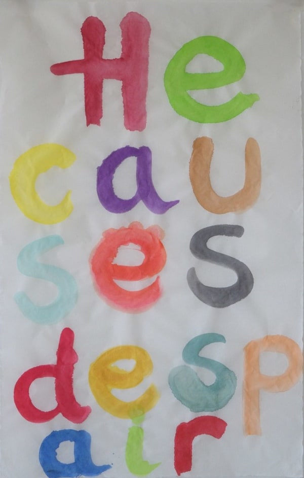 Maria Pask, He causes despair, 2020