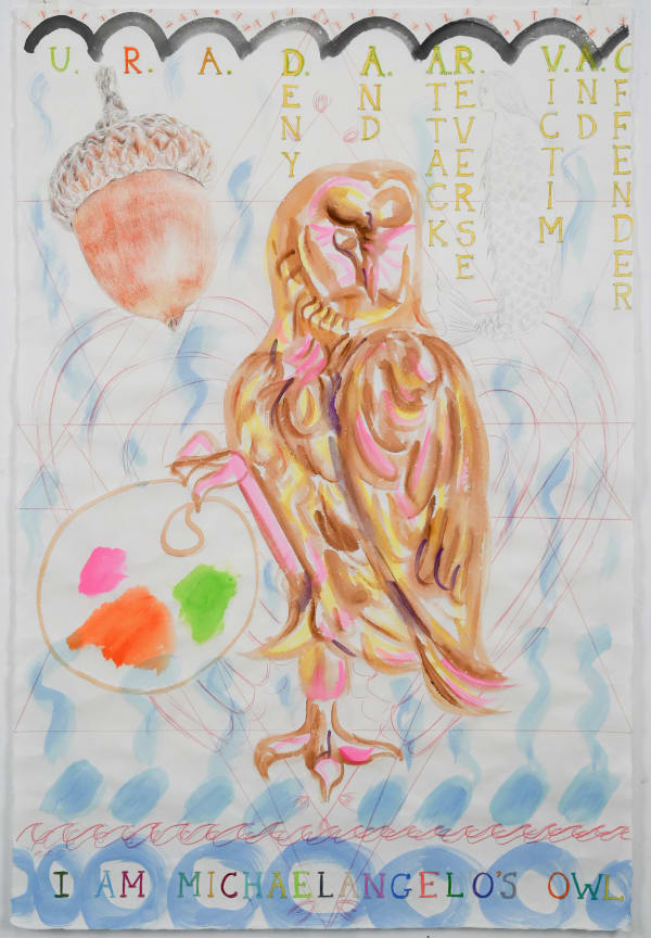 Maria Pask, I am Michelangelo's Owl, 2024