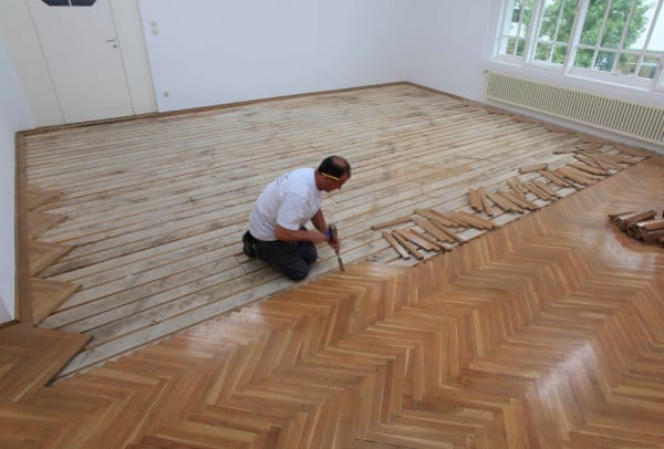 Lara Almarcegui, Removal of the wooden floor, Grafisches Kabinett, Secession, 2010