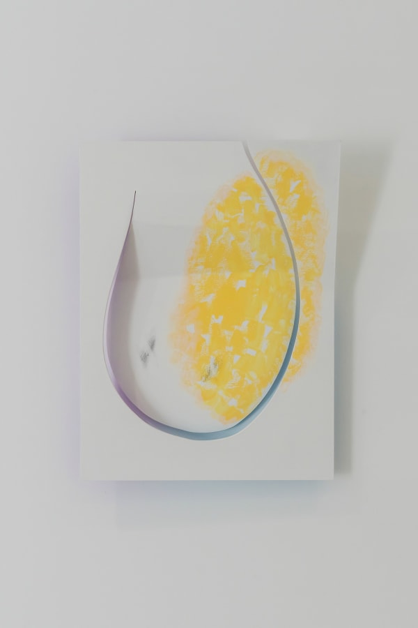 Kwantaeck Park 박관택, No smile, yellow, two dots, 2025