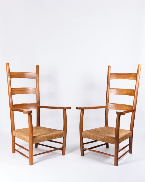 Paolo Buffa, Pair of ladder back armchairs