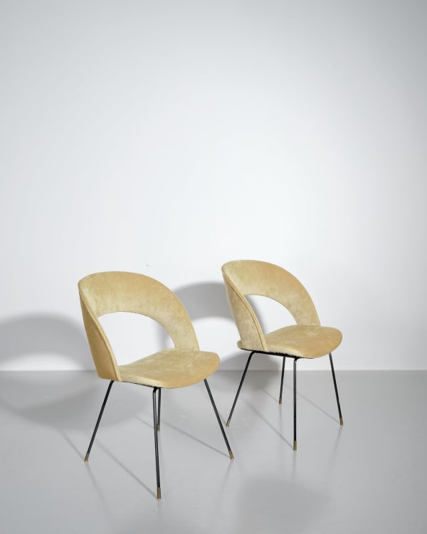 Gastone Rinaldi, Pair of chairs model. DU
