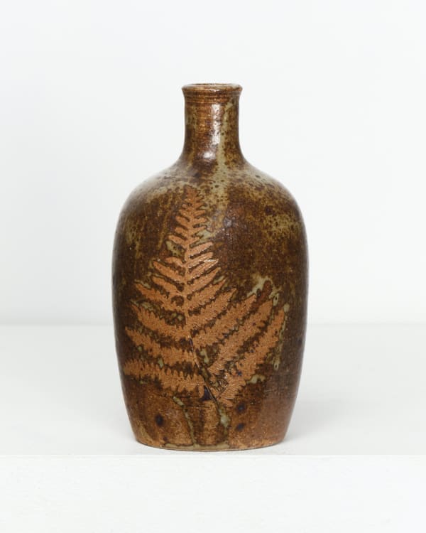 Studio Pottery, Bud vase with fern