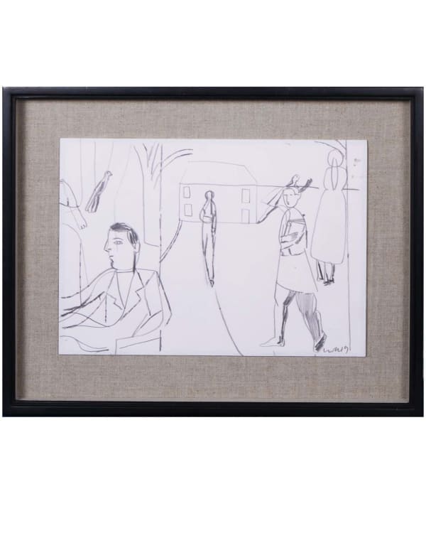 Luke Hannam, When My Back is Turned (Study), 2019