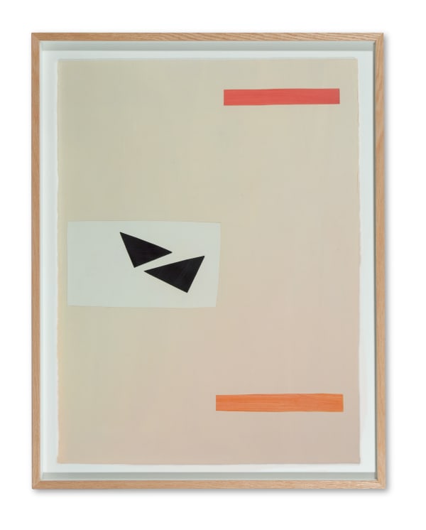 Caroline Popham Equilibrio 2024 Acrylic on paper H85 x W66 cm (framed artwork)
