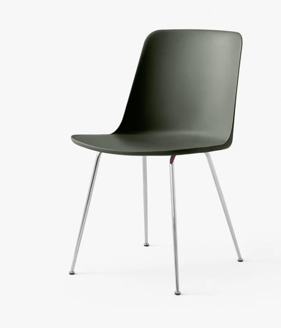 &Tradition, Hee Welling, Rely Stacking Side Chair in Bronze Green